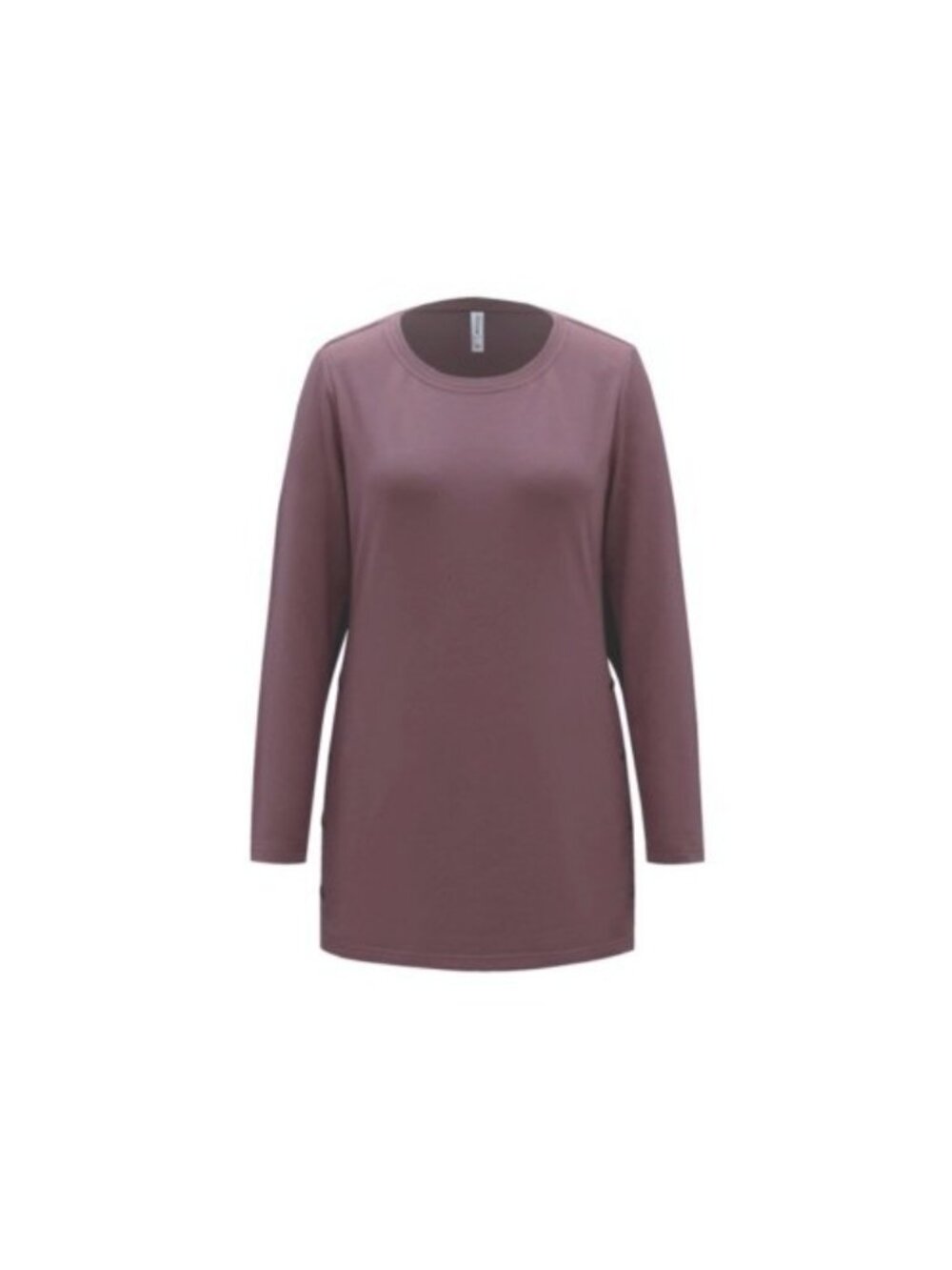 Ideology Women's Snap-Side Tunic Mauve Dark Pink Soft Size XS Relaxing